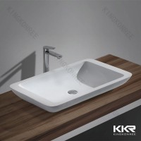 European types solid surface sanitary ware modern basin for washroom